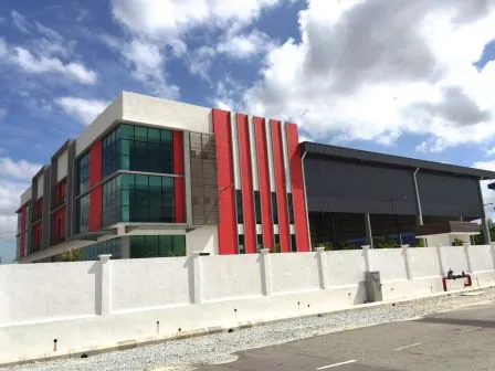 Completed factory and office facility