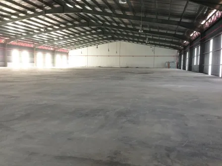 Completed factory floor and interior