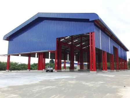 Completed warehouse shell