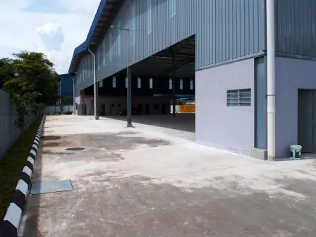 Completed rear factory extension