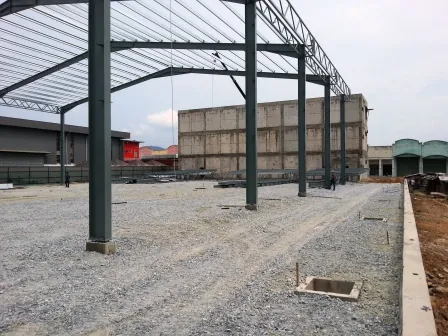 Industrial steel frame construction