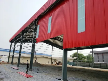 Factory wall cladding and ventilation