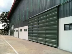 Industrial ventilation and louvre installation