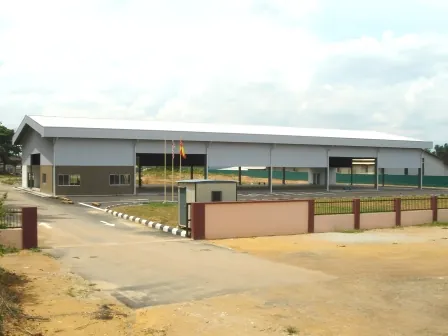 Completed industrial facility frontage