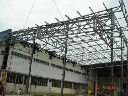 Factory roof extension
