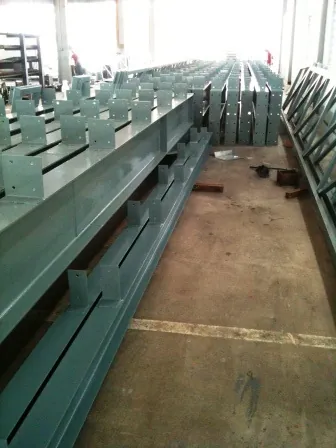 Prepared steel columns and beams