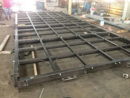 Fabricated steel platform frame