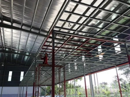 Mezzanine and roof structure