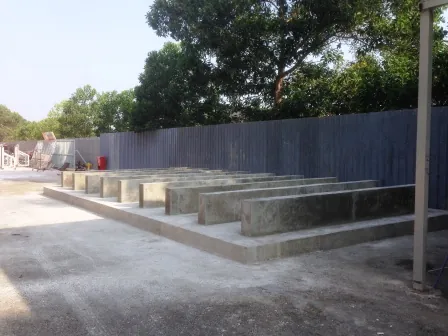 External concrete foundation works